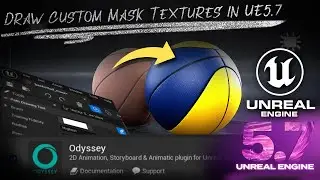 Draw Custom Mask Texutres in Unreal Engine 5.7 with FREE Odyssey Plugin