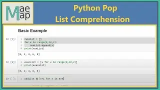 Python Pop: List Comprehension- Basic Example