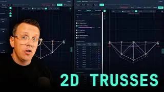 Build and solve your first 2D truss model | Structure Bench by EngineeringSkills
