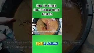 Blown Head Gasket? How to Check in 60 Seconds! #Shorts #CarProblems #HeadGasketCheck #DIYMechanic