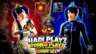 Hadi PLAYZ vs buddy PLAYZ 1v1 room challenge for 20k uc