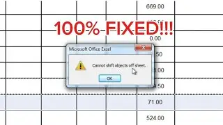 Cannot Shift objects off sheet