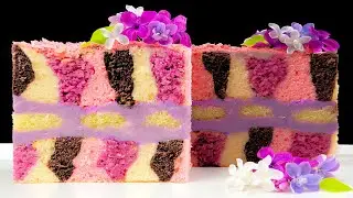 🍰 LILAC DREAM - FIREWORK cake 💥 An explosion of flavors and colors
