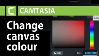 Change canvas color in Camtasia for Project Background