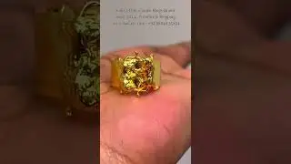 10  to 12grams, regal lion figures intricately designed and crafted a majestic golden ring