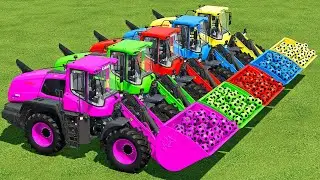 LOAD & TRANSPORT SOCCER BALLS WITH CLAAS WHEEL LOADERS - Farming Simulator 22