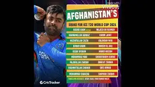 Afghanistan t20 world cup 2021 squad | t20 world cup 2021
