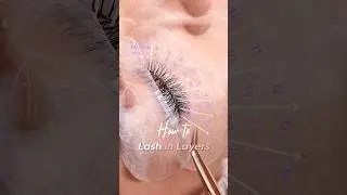 Lashing In Layers: Tutorial & Lash Map #lashextensions #lashtutorial #shorts
