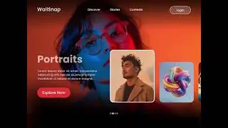 WallSnap - Nature Explorer Web Hero Image Animation   - Motion Graphics Transition - 2D Animation