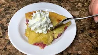 Easy Keto Clafoutis with raspberries