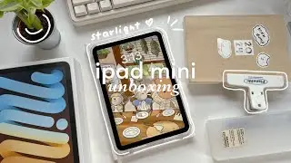 iPad mini 6 starlight 🤍✨ unboxing in 2024