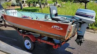 My New Boat / 1977 Lund 14 Ft Deep V /1978 Evinrude 25 Horse
