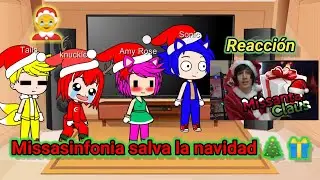 Sonic, Tails, Knuckles y Amy reaccionan a Missasinfonia salva la Navidad 🤣🎄 |Especial de Navidad 🎄🎉🌟