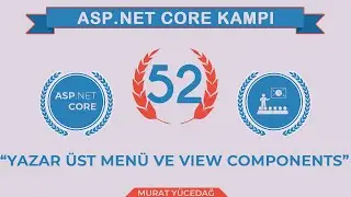 #52 Asp.Net Core 5.0 Proje Kampı Yazar Üst Menü View Components