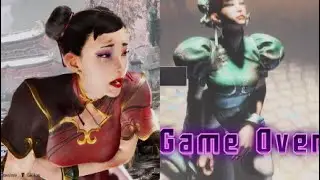 Street Fighter 6 Chun Li's Game Over Losing Pose and Continue Pose Outfit 2 Color 6