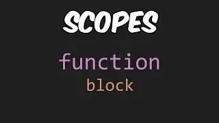 Scopes In JavaScript