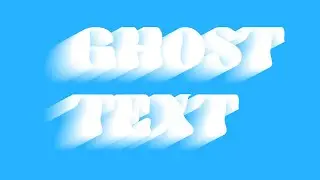 GHOST TEXT EFFECT TUTORIAL | ADOBE ILLUSTRATOR