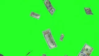 Money Green Screen Anima Video Effect - Зеленый экран летят Деньги