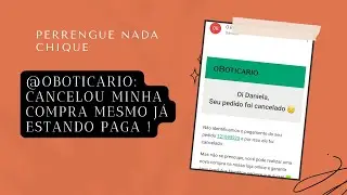 @boticario cancelou minha compra mesmo estando paga ! #youtubeshorts #oboticario #bgmi #bts