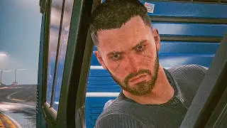 Cyberpunk 2077 Ending Scene - Johnny Leaves Night City