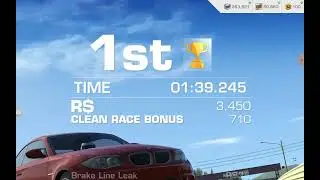 Real Racing 3 RR3 - BMW 1 series M coupe Not a scratch 1st Place. Thrilling and enjoyable.