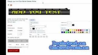 gun barrel decals design online