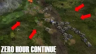 Zero Hour Continue Mod - USA Commander And Chief VS Hard AI / Special Cannon
