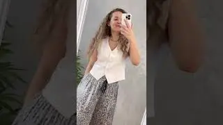 Брюки с эффектом мокрого шелка
