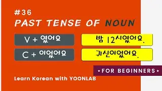 Korean Grammar #36 – Past Tense Korean Nouns