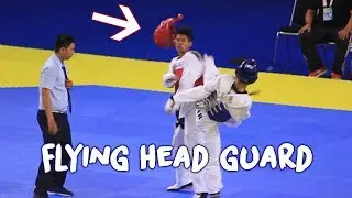 5 Flying Head Guard 💸Moment Best Kick & Amazing Kick Taekwondo