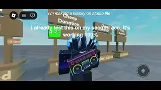 I MADE A PLS DONATE STAND ON STUDIO LITE! Working 100%. 