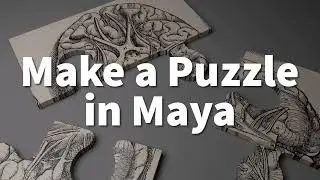 Make a Puzzle in Maya (and Illustrator)