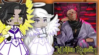 Hazbin Hotel Heaven React To Sukuna | Jujutsu Kaisen | Gacha react