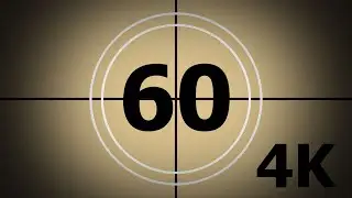 Old Movie 60 Second Countdown Timer UHD 4K