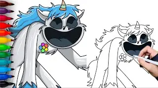 How to draw MONSTER CRAFTYCORN | POPPY PLAYTIME 3 | SMILING CRITTERS | Drawing Tutorial
