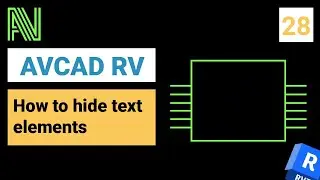 AVCAD RV - AVCAD for Revit - How to hide text elements