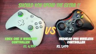 Xbox One X vs Redgear Pro Wireless Controller | Wireless Gaming Controller Comparison for PC