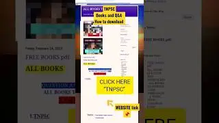 TNPSC - free QUESTIONS AND ANSWER AND BOOKS pdf |website link -description |