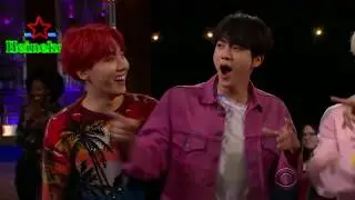 BTS at james corden show