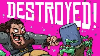 Drawing a Dwarf Absolutely Destroying Some Goblins in Procreate