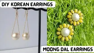 2 easy earrings making/Diy Korean Earrings/#diy #earrings