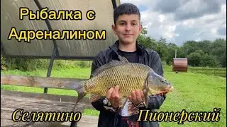 Карп утащил удочку .Рыбалка в Селятино. Московская область.