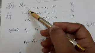 Numerical Methods | Gauss Elimination Method | Example