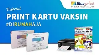 Tutorial Print Kartu Vaksin pakai Printable Card & Mesin Laminating Blueprint dari rumah | BPVID