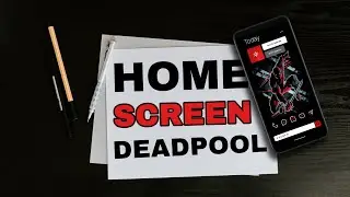 Deadpool home screen setup| Nova launcher setup