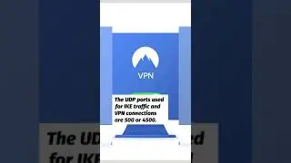 What UDP port is used for IKE traffic from the VPN client to server? 