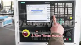 How to change the system language in SIEMENS 808D control system