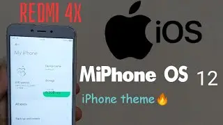 Redmi 4X- MIUI 12 IOS Rom Install | MiPhone OS | Official Rom MIUI 12 | Android 10 Oct | Santoni Rom