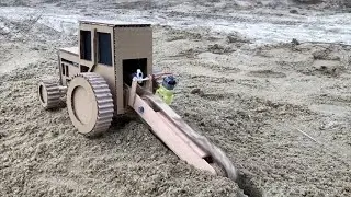 Crafting a Realistic Cardboard Claas Axion 900 Terra Tractor