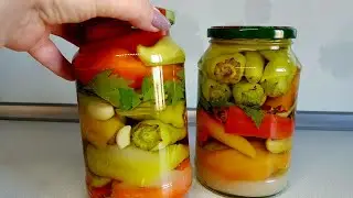 За 10 минут! Без ВАРКИ и СТЕРИЛИЗАЦИИ! ОСТРЫЙ ПЕРЕЦ на ЗИМУ только ТАК!